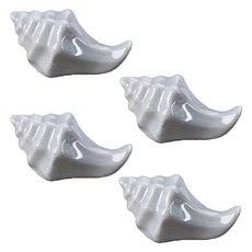 餐桌筷架 海螺設計, 4個, 灰色