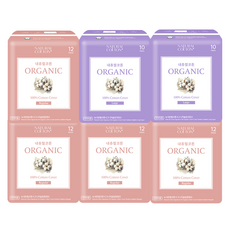 Natural Cotton 中型4包 + 大型2包 纖薄蝶翼衛生棉組合, 1套, 中型+大型