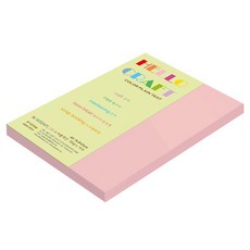 종이문화 뉴씨플레인 얇은 양면색상지 120g No 27 분홍색, 66개