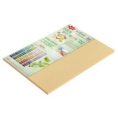 종이문화 뉴씨플레인 얇은 양면색상지 120g No 22 연갈색, 33개