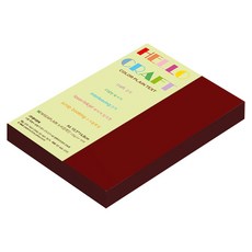 종이문화 뉴씨플레인 얇은 양면색상지 A6 120g No 48 빨강색, 132개