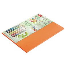 종이문화 뉴씨플레인 얇은 양면색상지 120g No 30 연주홍색, 33개