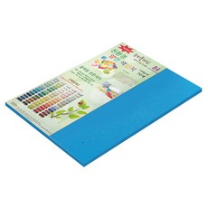 종이문화 뉴씨플레인 얇은 양면색상지 120g No 34 바다색, 33개