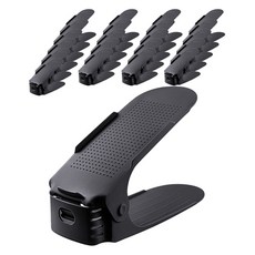 真正挑剔的空間利用鞋櫃鞋架鞋收納盒, 黑色, 22個