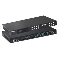 넥스트유 이지넷유비쿼터스 매헤스 4X4 HDMI2.0 심리스 매트릭스 비디오월 멀티뷰 스위치