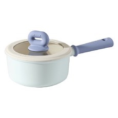 CAROTE Littlebean V2感應爐適用單柄湯鍋, 奶油藍色, 1個, 18cm