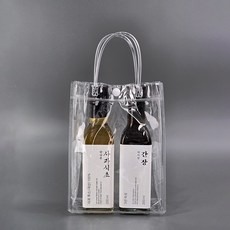 미르코리아 PVC 투명 비닐 쇼핑백 생수 1호, 1개입, 10개