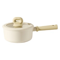 CAROTE Littlebean V2感應爐適用單柄湯鍋, 奶油黃色, 1個, 18cm