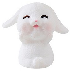 妮娜市集 可愛兔子擺飾 迷你模型 款式1, 1個