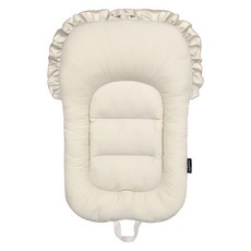 Manito Pet 狗狗推車內墊 枕頭一體式 靠背兩用坐墊, 素色荷葉邊, 1個