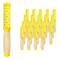 GREAGER 髮根燙髮捲 20入組 M, 1套, 黃色