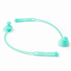 Phoenix 防遺失矽膠圓形有繩耳塞 PNE-300, 薄荷綠, 1個
