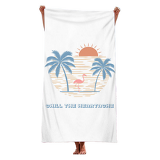 大型沙灘游泳浴巾 90 x 180 cm, 1個, 夕陽