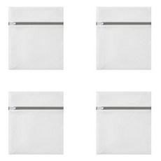 前途光明拉鍊洗衣袋 迷你, 4個, 白色