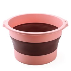 PEONIST 可折疊半身浴足浴多用途折疊盆, 1個, 粉紅色