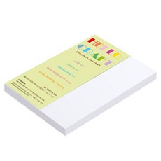 종이문화 뉴씨플레인 얇은 양면색상지 No 50 흰색 120g, 106개