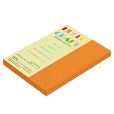 종이문화 뉴씨플레인 양면색상지 B6 No 44 오렌지색 120g, 106개