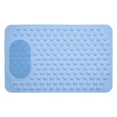 THE ZAKKA 防滑腳底浴室刷墊, 藍色, 1個