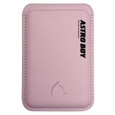 아스트로보이아톰 맥세이프 카드 포켓 홀더, 베이비핑크, 1개