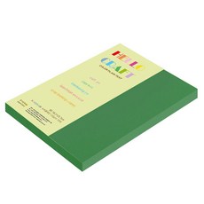 종이문화 뉴씨플레인 얇은 양면색상지 No 61 진연두 120g, 53개