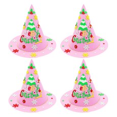聖誕風格錐形帽製作組, 粉紅色的樹, 4組