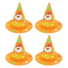 聖誕節EVA派對帽製作套組, 橘色聖誕老人, 4套