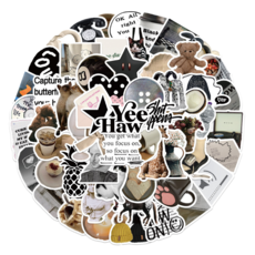 특별한상점 캐리어 노트북 여행 방수 스티커 세트 GT206-60PCS, 럭키 스타, 1세트