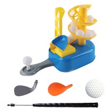 淘氣鬼高爾夫球發球機組, 1套, 藍色 + 黃色