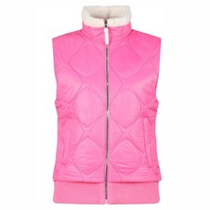 luxgolf 女款人造毛領防風鋪棉背心 LB4A512W