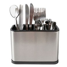 UNIQUE HOUSE HOME DECO 不鏽鋼瀝水餐具筒架, 1個, 混色