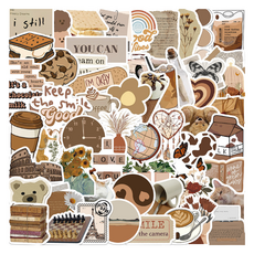 특별한상점 캐리어 노트북 여행 방수 스티커 세트 TT141-60PCS, 초콜릿 쿠키, 1세트