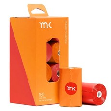 모던 카닌 MK 풉백 배변봉투 리필, 오렌지/코랄, 160개, 1개