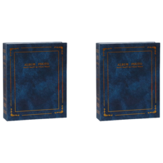 Laventia 復古相簿 2入, 50張, 藍色