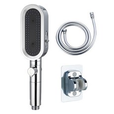 제이라이프 쏠라 다기능 샤워기 헤드 세트, 1개, 실버