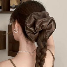 Moirbella 女士皮革大髮圈