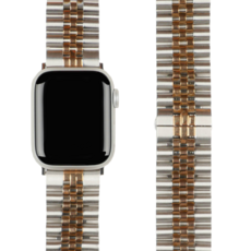 모할랩 애플워치 호환 쥬빌레 메탈 밴드 스트랩, 02 로즈골드, 1개
