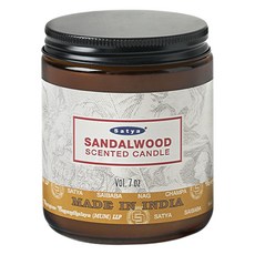 NAG CHAMPA KOREA Satya 蠟燭, 200g, 檀香, 1個