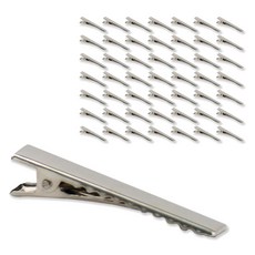 Inp 髮夾座 4.5 x 0.7 cm, 銀色, 50個