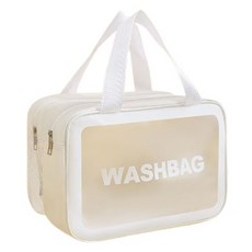 NEWNO 排水防水大型多功能盥洗包, 1個, 白色