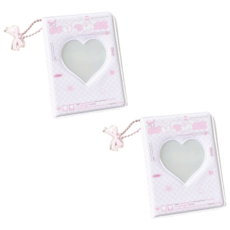 Laventia 愛心多用途收納冊 2入, 粉紅色, 20張