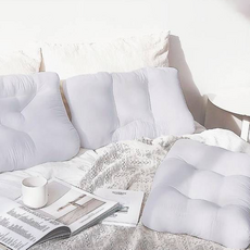 ReSleep 頂級仰睡專用記憶棉頸椎枕, 1個, 淺灰色