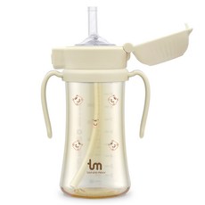 토비앤몰리 유아용 PPSU 원터치락 빨대컵, 280ml, 1개, 돗람이바닐라