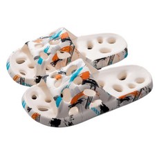 Allwailly 印花浴室拖鞋 TSP1542, 白色, 1個