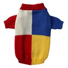 MAAH 狗狗撞色圓領針織衫, 1個, A款