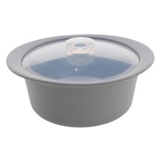 Cherry House 粉彩矽膠燉鍋 1200ml, 灰色, 1個