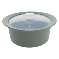 Cherry House 粉彩矽膠圓形鍋 中, 深綠色, 1個