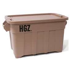하이그라운즈 캠핑 이동식 수납 캐스터 카고박스 75L, 카멜브라운, 1단, 1개