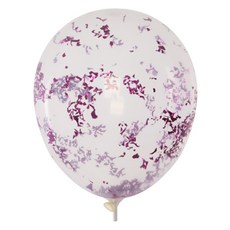 컨페티풍선 30cm, 글리터 푸치샤, 50개