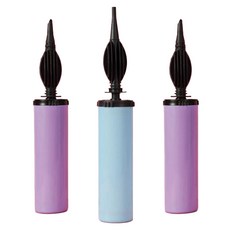 家事女王 馬卡龍氣球 手動打氣筒, 隨機顏色, 3個