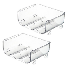 Mamiru 多用途隨行杯整理收納盒, 2個, 透明